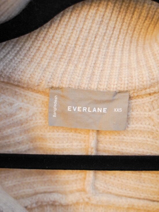 Everlane Sweaters - Everlane Half-Zip Sweater, Size XXS, Cream